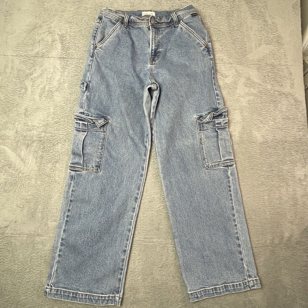 Cello Womens Cargo Jeans  Sz Tag 5/32‎ Carpenter - Picture 2 of 12